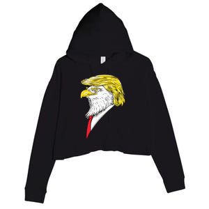 Spirit Animal Donald Trump Eagle Hair Crop Fleece Hoodie