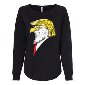 Spirit Animal Donald Trump Eagle Hair Womens California Wash Sweatshirt