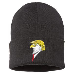 Spirit Animal Donald Trump Eagle Hair Sustainable Knit Beanie