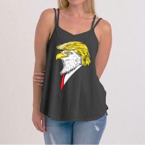 Spirit Animal Donald Trump Eagle Hair Women's Strappy Tank