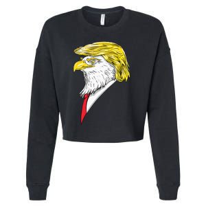 Spirit Animal Donald Trump Eagle Hair Cropped Pullover Crew