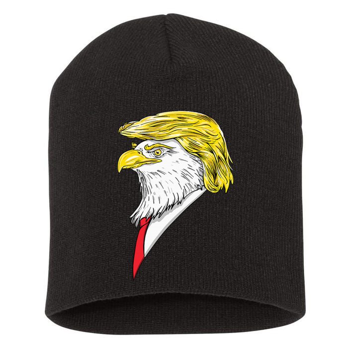 Spirit Animal Donald Trump Eagle Hair Short Acrylic Beanie