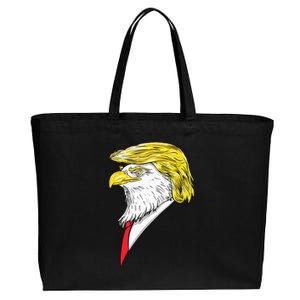 Spirit Animal Donald Trump Eagle Hair Cotton Canvas Jumbo Tote