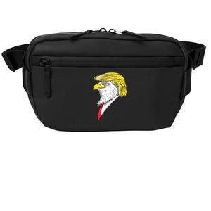 Spirit Animal Donald Trump Eagle Hair Crossbody Pack