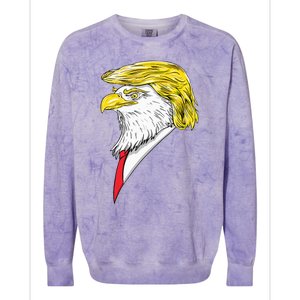 Spirit Animal Donald Trump Eagle Hair Colorblast Crewneck Sweatshirt