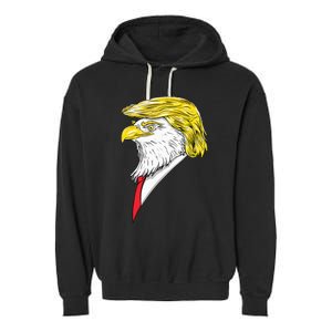 Spirit Animal Donald Trump Eagle Hair Garment-Dyed Fleece Hoodie