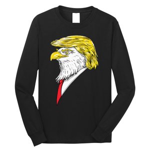 Spirit Animal Donald Trump Eagle Hair Long Sleeve Shirt