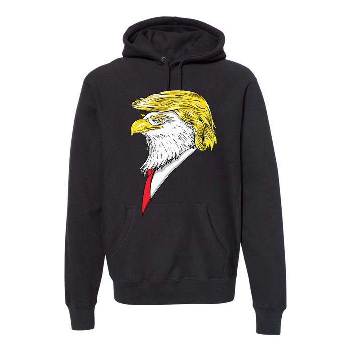 Spirit Animal Donald Trump Eagle Hair Premium Hoodie