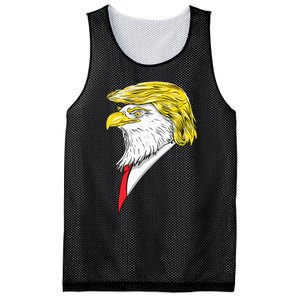 Spirit Animal Donald Trump Eagle Hair Mesh Reversible Basketball Jersey Tank