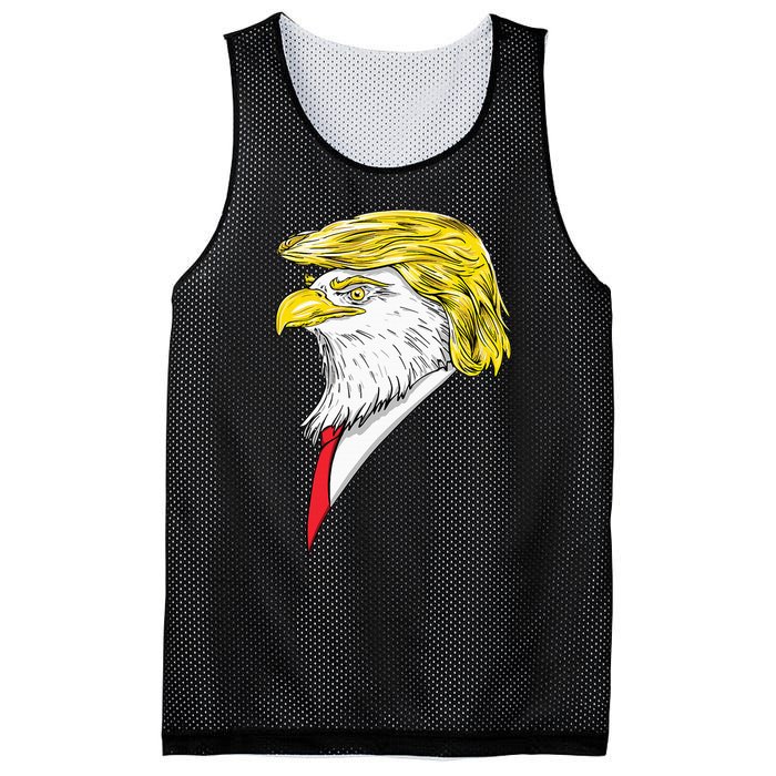 Spirit Animal Donald Trump Eagle Hair Mesh Reversible Basketball Jersey Tank