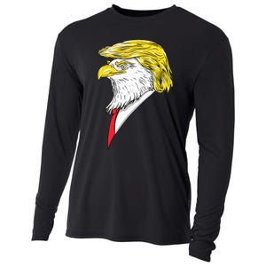 Spirit Animal Donald Trump Eagle Hair Cooling Performance Long Sleeve Crew