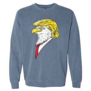 Spirit Animal Donald Trump Eagle Hair Garment-Dyed Sweatshirt