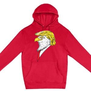 Spirit Animal Donald Trump Eagle Hair Premium Pullover Hoodie