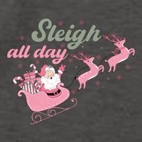 Sleigh All Day Cute Santa Christmas Holiday Vector Backpack