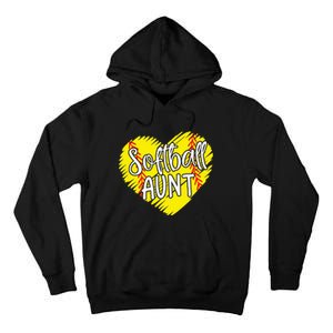 Softball Aunt designs For  Baller Aunt Mother's Day Tall Hoodie