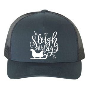 Sleigh All Day Christmas SantaS Reindeer Sleigh In Snow Gift Yupoong Adult 5-Panel Trucker Hat