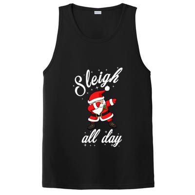 Sleigh All Day Dabbing Santa Funny Christmas Meaningful Gift Cool Gift PosiCharge Competitor Tank