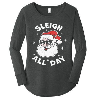 Sleigh All Day Shirt,I Sleigh All Day Top,I Sleigh All Day Women's Perfect Tri Tunic Long Sleeve Shirt