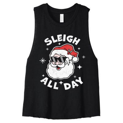 Sleigh All Day Shirt,I Sleigh All Day Top,I Sleigh All Day Women's Racerback Cropped Tank