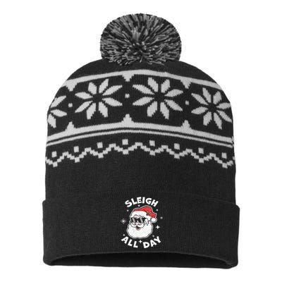 Sleigh All Day Shirt,I Sleigh All Day Top,I Sleigh All Day USA-Made Snowflake Beanie