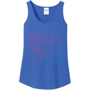 Sleigh All Day Funny Santa Christmas Reindeer Gift Ladies Essential Tank