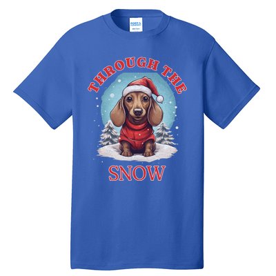 Sleigh All Day Funny Dachshund Christmas Gift Tall T-Shirt