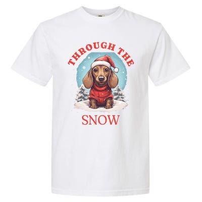 Sleigh All Day Funny Dachshund Christmas Gift Garment-Dyed Heavyweight T-Shirt