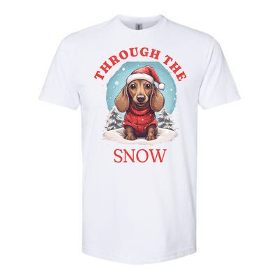 Sleigh All Day Funny Dachshund Christmas Gift Softstyle CVC T-Shirt