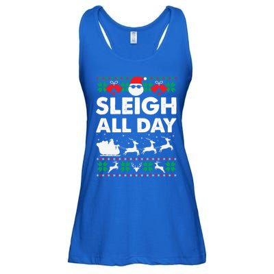 Sleigh All Day Funny Santa Claus Christmas Sleigh Lover Xmas Gift Ladies Essential Flowy Tank