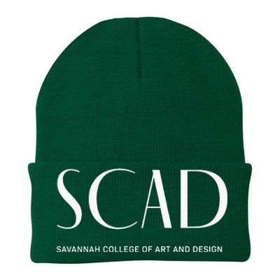 SCAD Art Deco College Knit Cap Winter Beanie