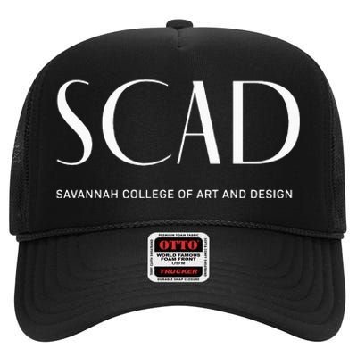 SCAD Art Deco College High Crown Mesh Back Trucker Hat