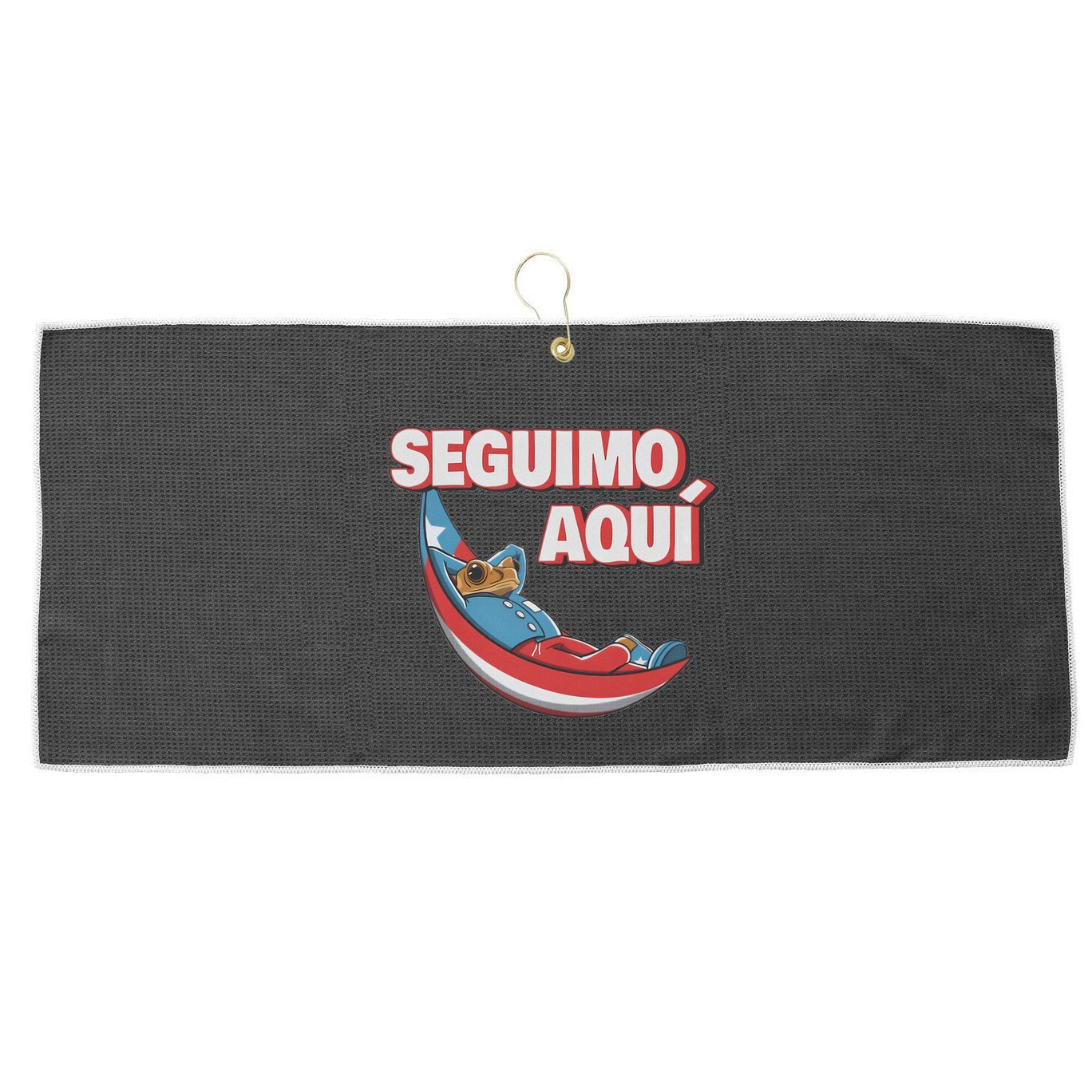 Seguimo Aqui Debi Tirar Album Mas Fotos Frog Lover Design Large Microfiber Waffle Golf Towel