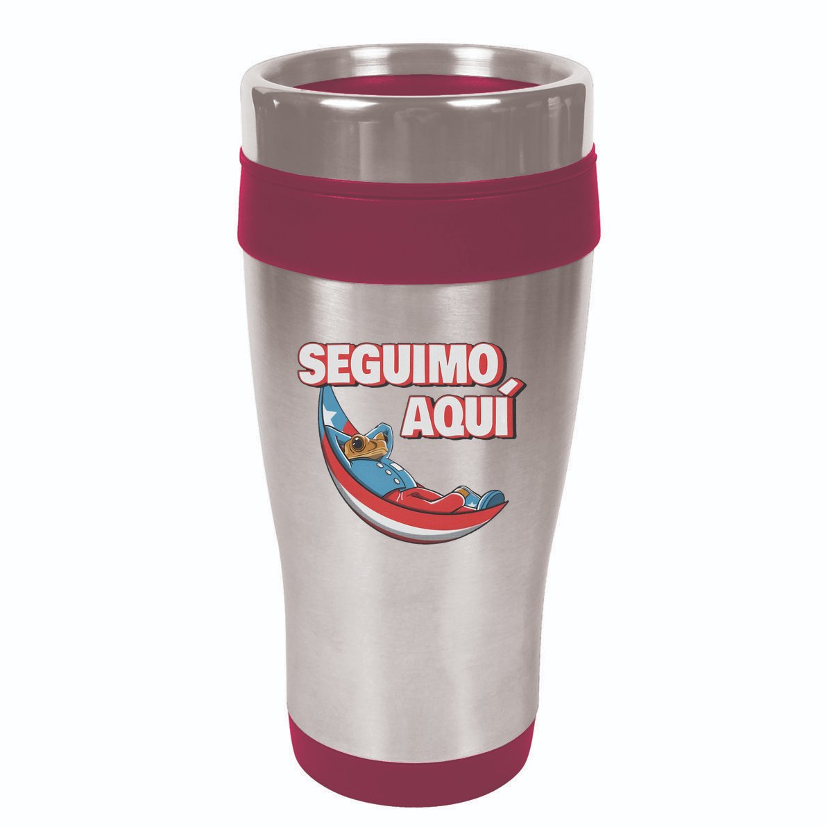 Seguimo Aqui Debi Tirar Album Mas Fotos Frog Lover Design 16oz Travel Tumbler