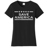 Save America Distressed | USA Patriot Conservative American Women's T-Shirt