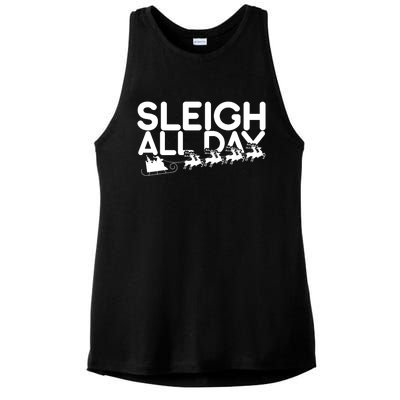 Sleigh All Day Ladies PosiCharge Tri-Blend Wicking Tank