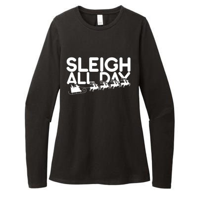 Sleigh All Day Womens CVC Long Sleeve Shirt