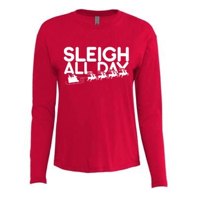 Sleigh All Day Womens Cotton Relaxed Long Sleeve T-Shirt