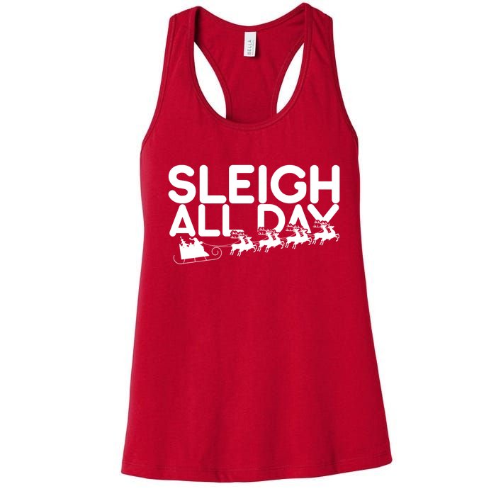 Sleigh All Day Women's Racerback Tank