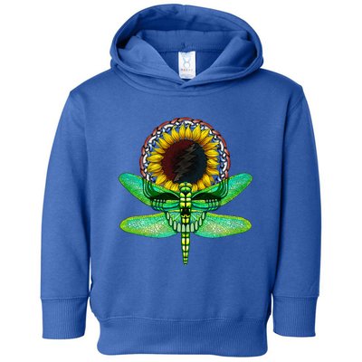 Sunflower And Dragonfly Skull Art Tribute To Michael Everett Toddler Hoodie