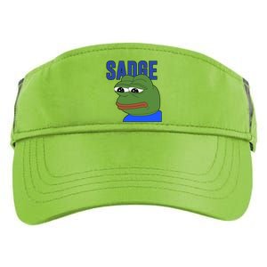 SADGE Meme Adult Drive Performance Visor