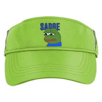 SADGE Meme Adult Drive Performance Visor