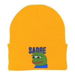 SADGE Meme Knit Cap Winter Beanie