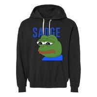 SADGE Meme Garment-Dyed Fleece Hoodie