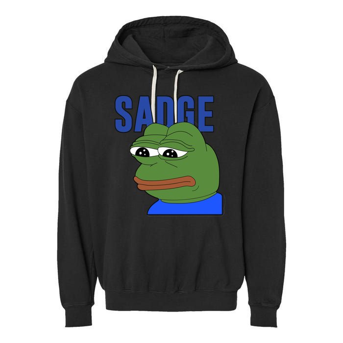SADGE Meme Garment-Dyed Fleece Hoodie
