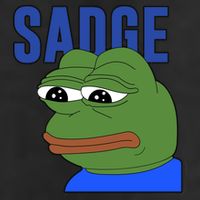 SADGE Meme Garment-Dyed Fleece Hoodie