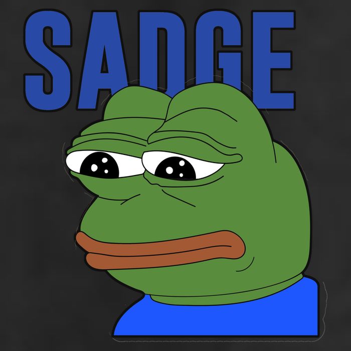 SADGE Meme Garment-Dyed Fleece Hoodie