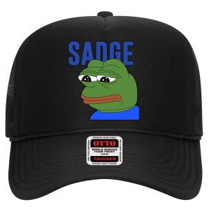 SADGE Meme High Crown Mesh Back Trucker Hat