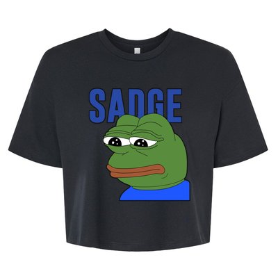 SADGE Meme Bella+Canvas Jersey Crop Tee