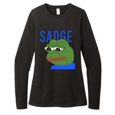 SADGE Meme Womens CVC Long Sleeve Shirt