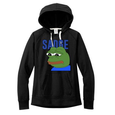 SADGE Meme Women's Fleece Hoodie